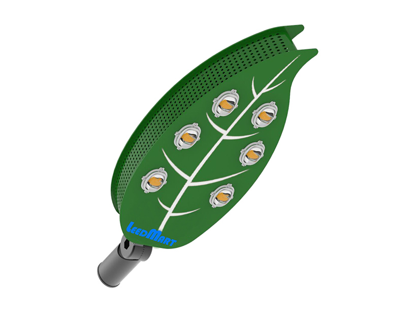 60W-200W LED路灯创新设计外观绿叶造型时尚大气专业可靠
