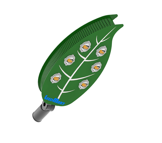 60W-200W LED路灯创新设计外观绿叶造型时尚大气专业可靠
